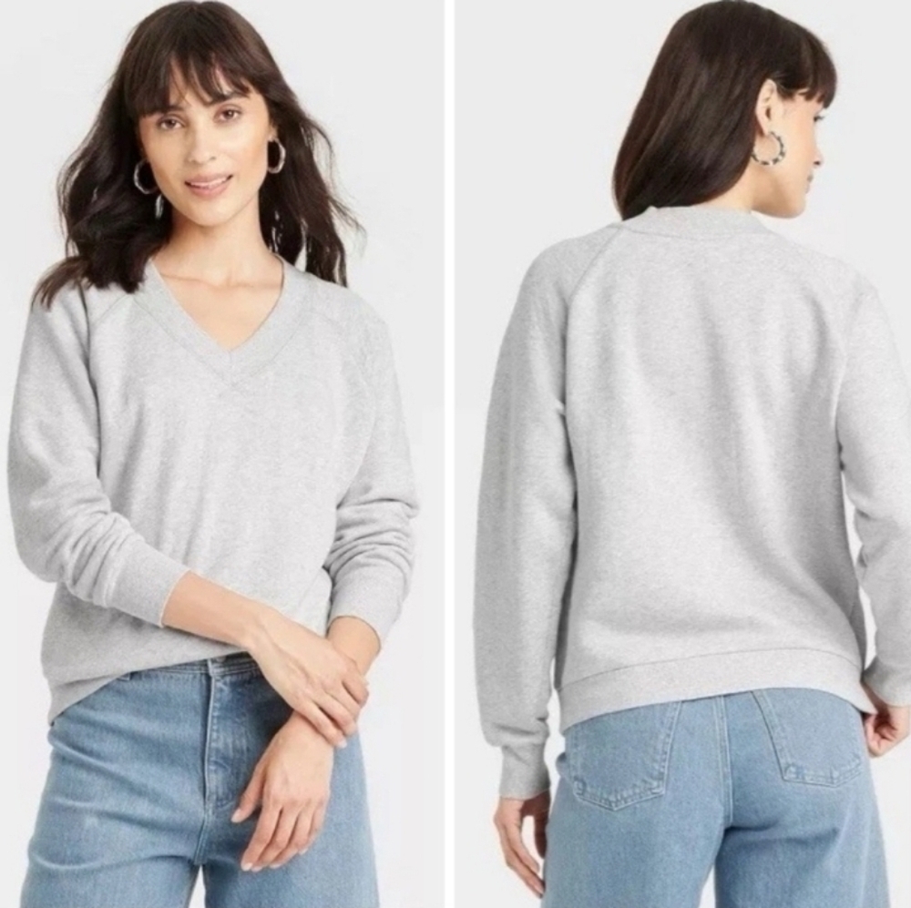 Universal Thread Leisure Studio Sweatshirt Gray Women's